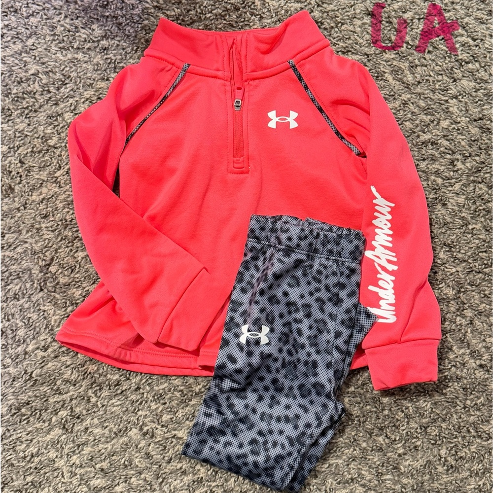Under Armour Kids Matching Set - Red and Black